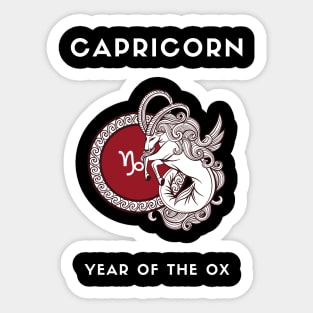 CAPRICORN / Year of the OX Sticker